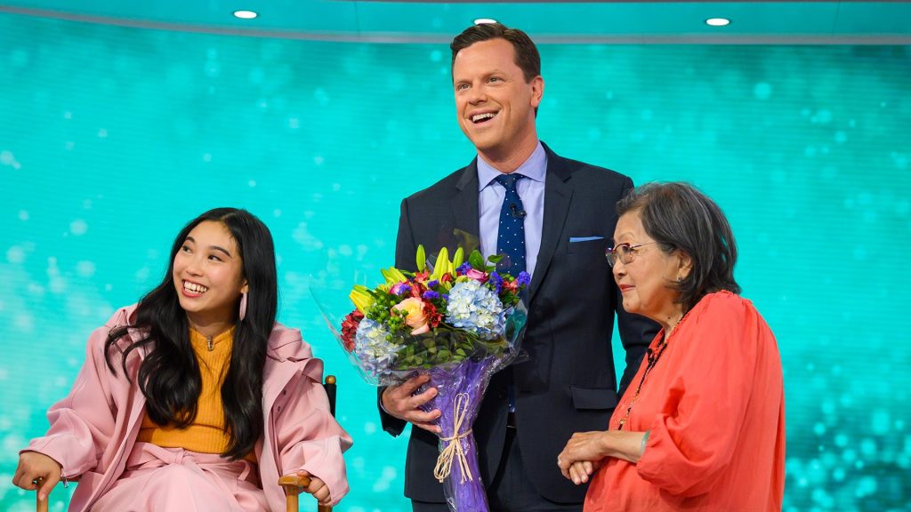 Awkwafina and her Grandmother Powah in The Today Show