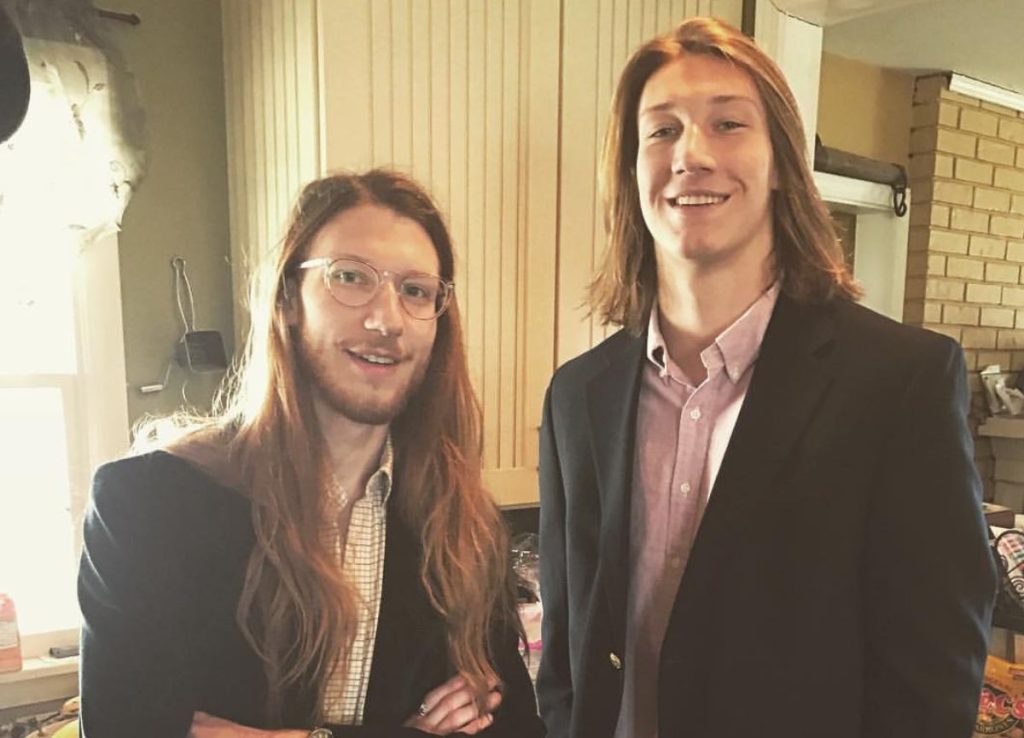 Trevor Lawrence with his brother Chase 