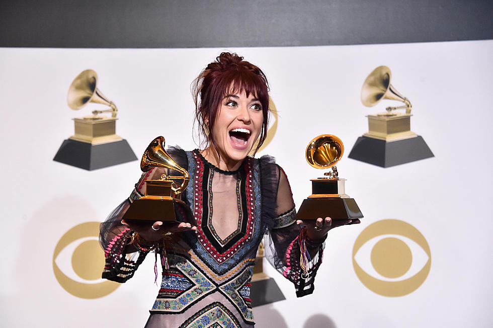 Lauren Daigle with her Grammy Awards